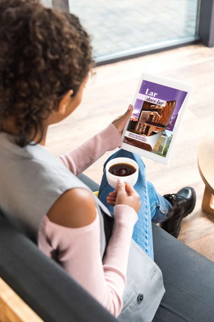 Convertir PDF a revista digital gratis com um efeito de flip no Tablet